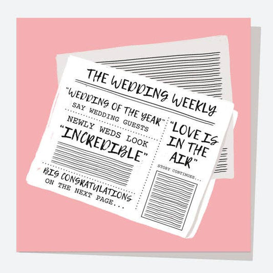 Wedding Card - Wedding Newspaper