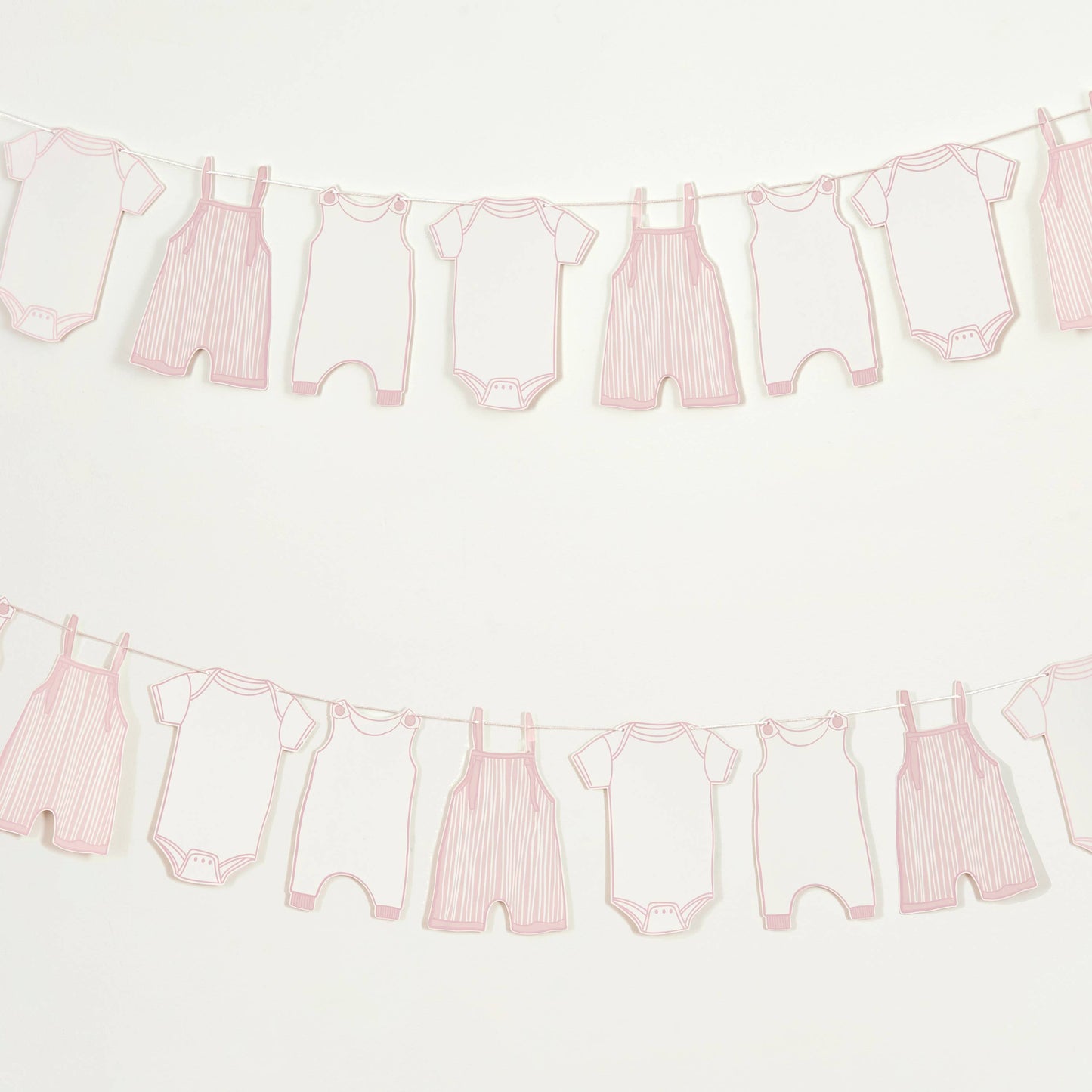 Pink Baby Grow Garland 2.5M