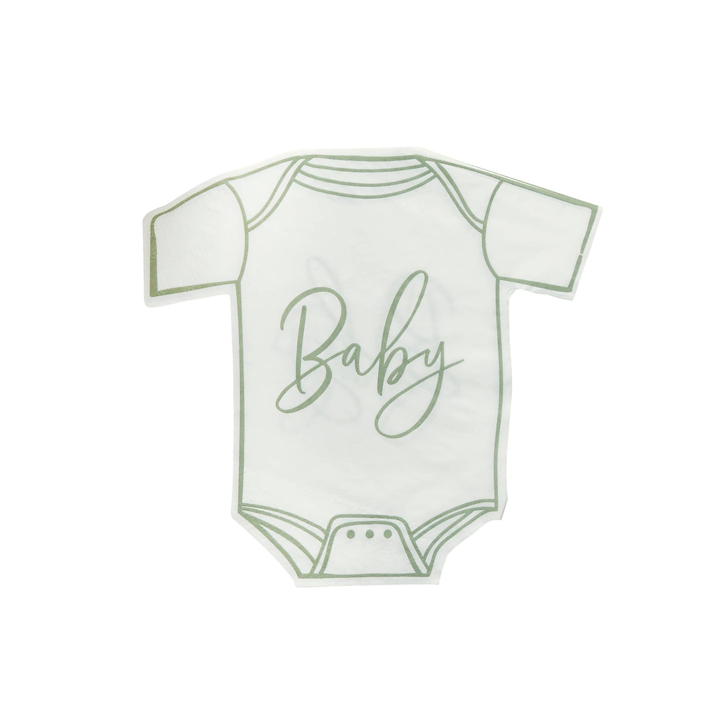 Sage Babygrow Paper Napkins 16 Pack