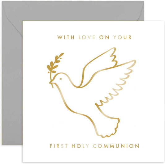 On Your First Holy Communion Card - Religious Card