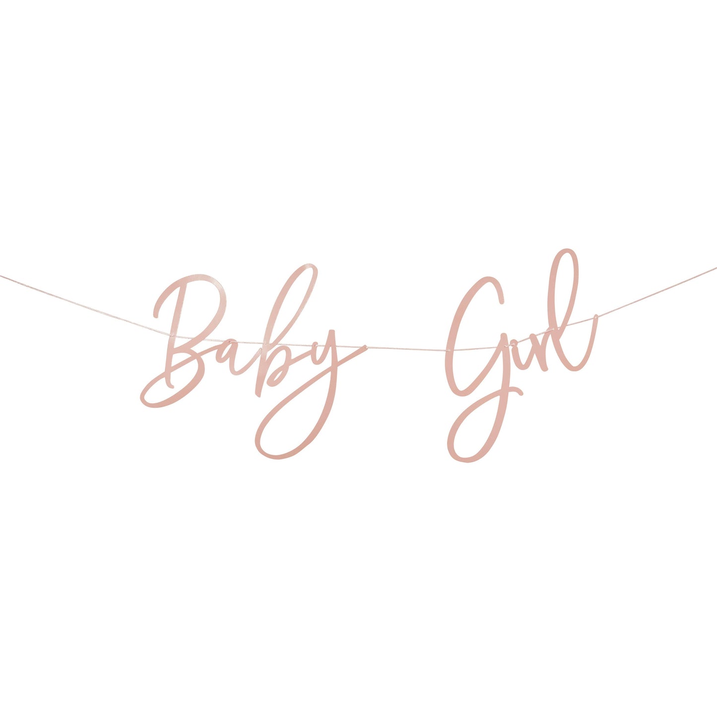 Pink 'Baby Girl' Banner 2M