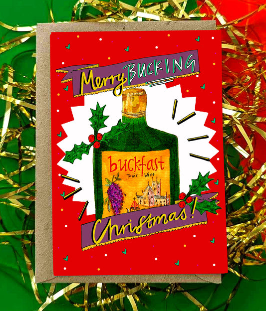 Merry BUCKING Christmas! Card PACK OF 6