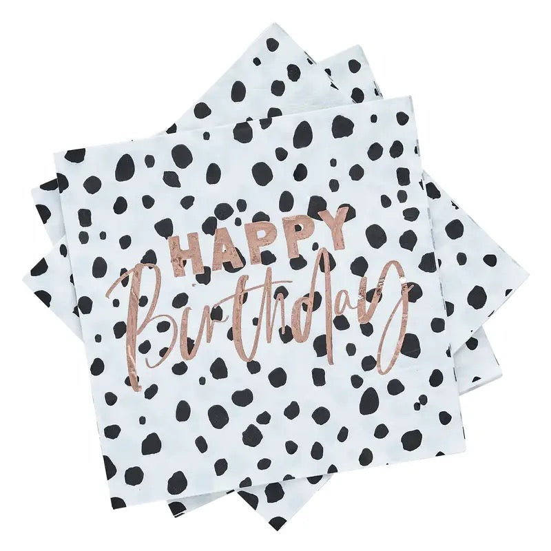 Dalmatian 'happy Birthday' Napkins 20 Pack