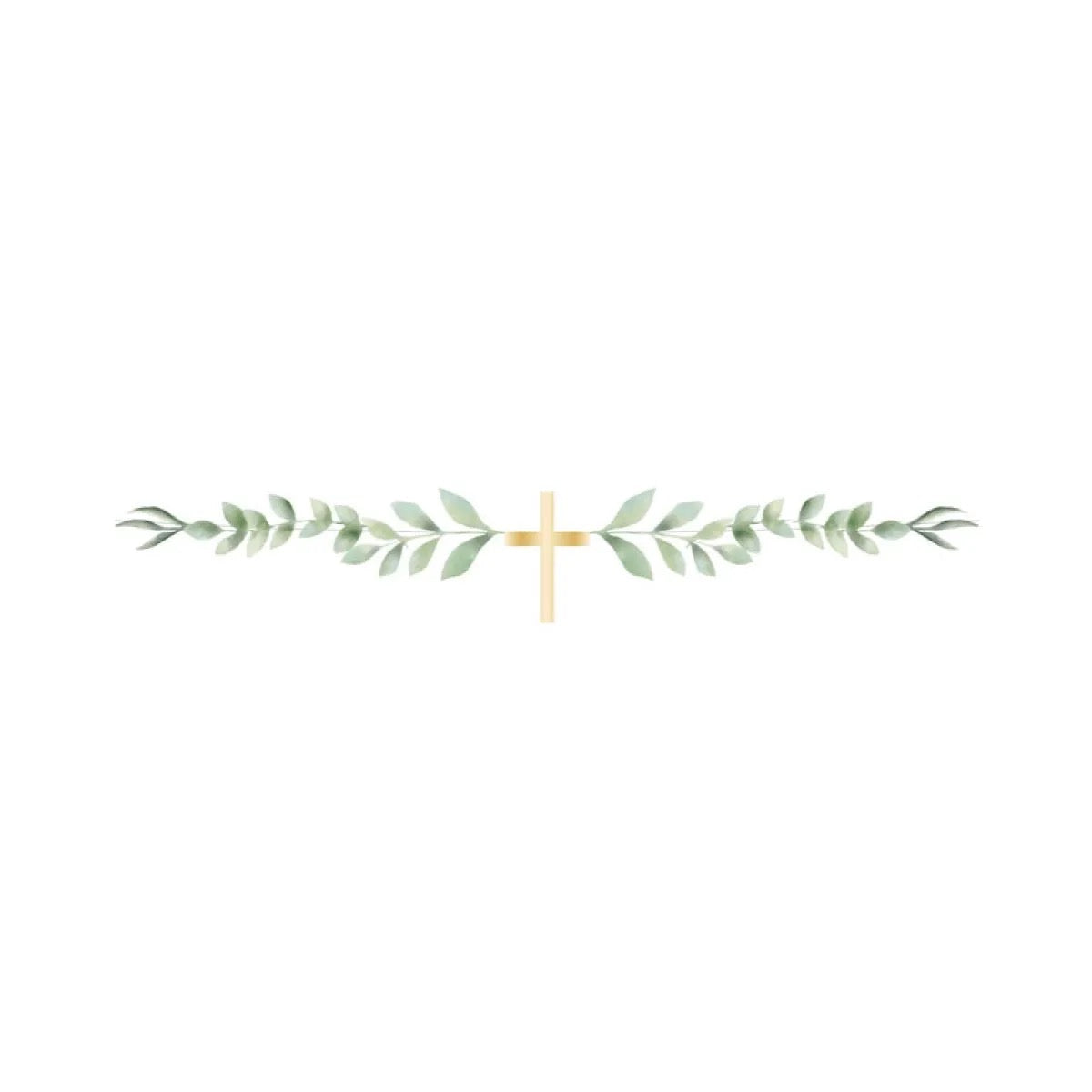 Botanical Celebration Cross Paper Garland - 1m