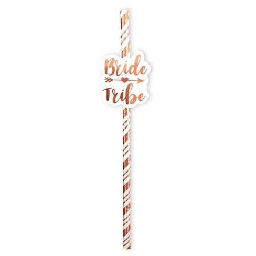 Bride To Be Straws Rose Gold