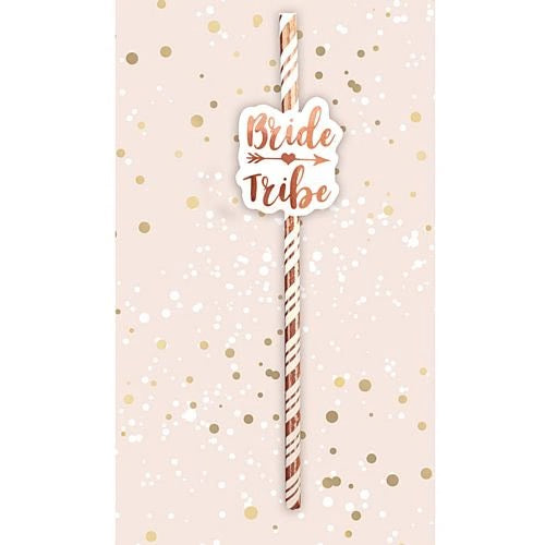 Bride To Be Straws Rose Gold