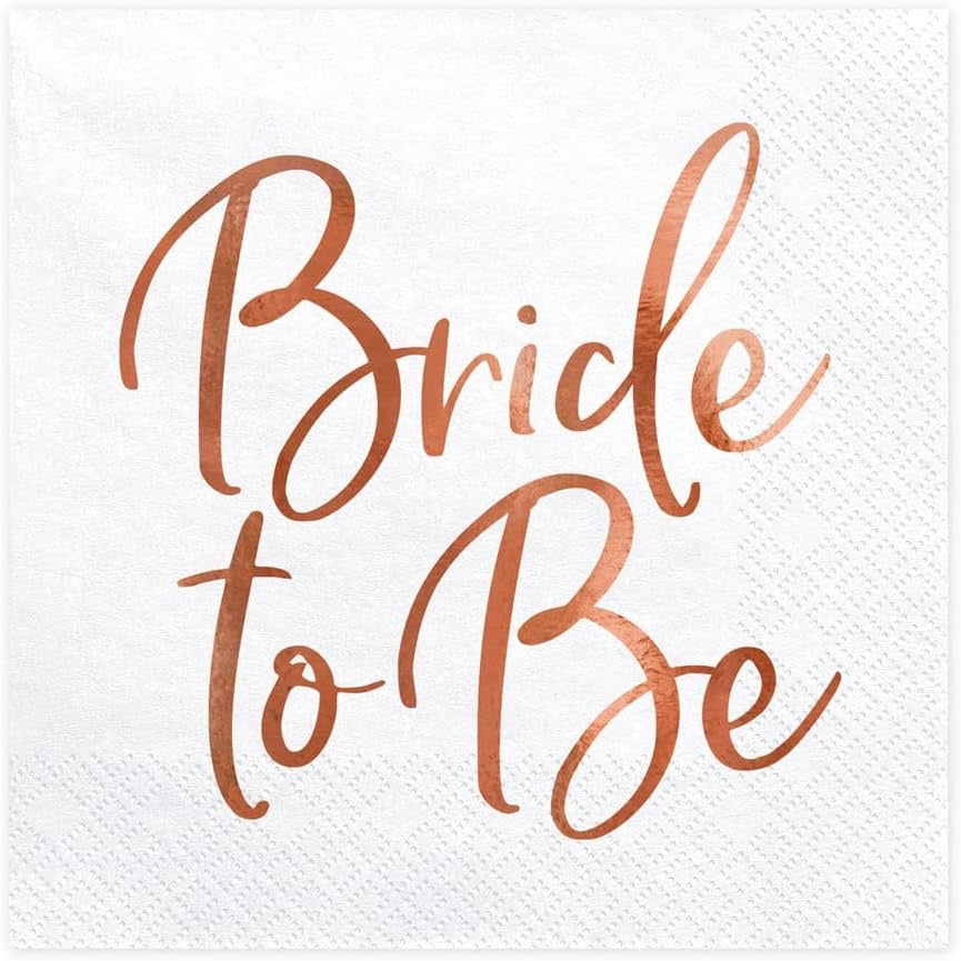 Bride To Be Rose Gold Napkins