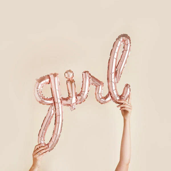 Rose Gold 'Girl' Balloon