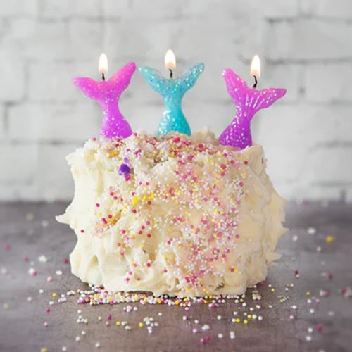 Glitter Mermaid Candles