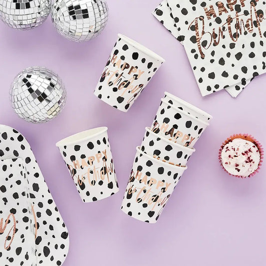 HAPPY BIRTHDAY DALMATION CUPS