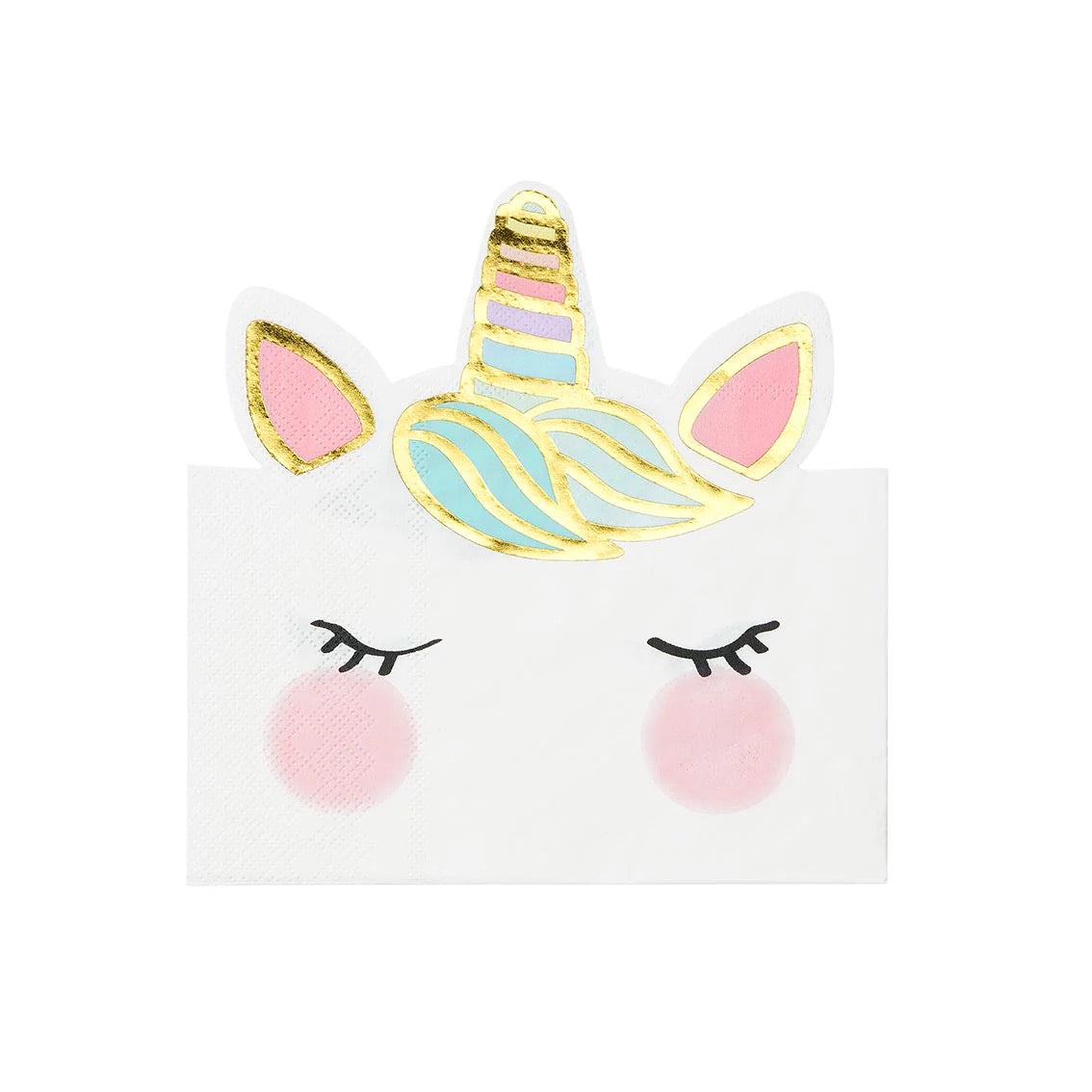 Unicorn Face Paper Napkins - 12 pack