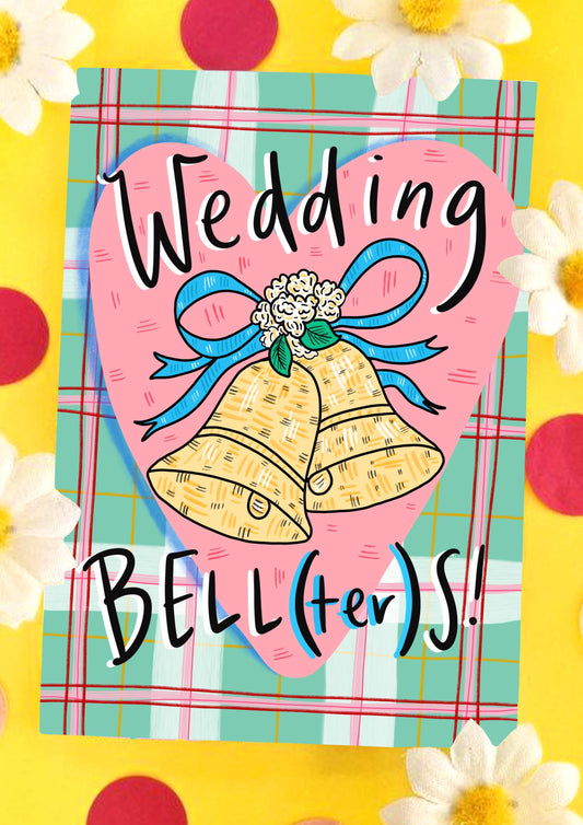 'Wedding BELL(ter)’S!’ Scottish Wedding Card- Tie the knot 