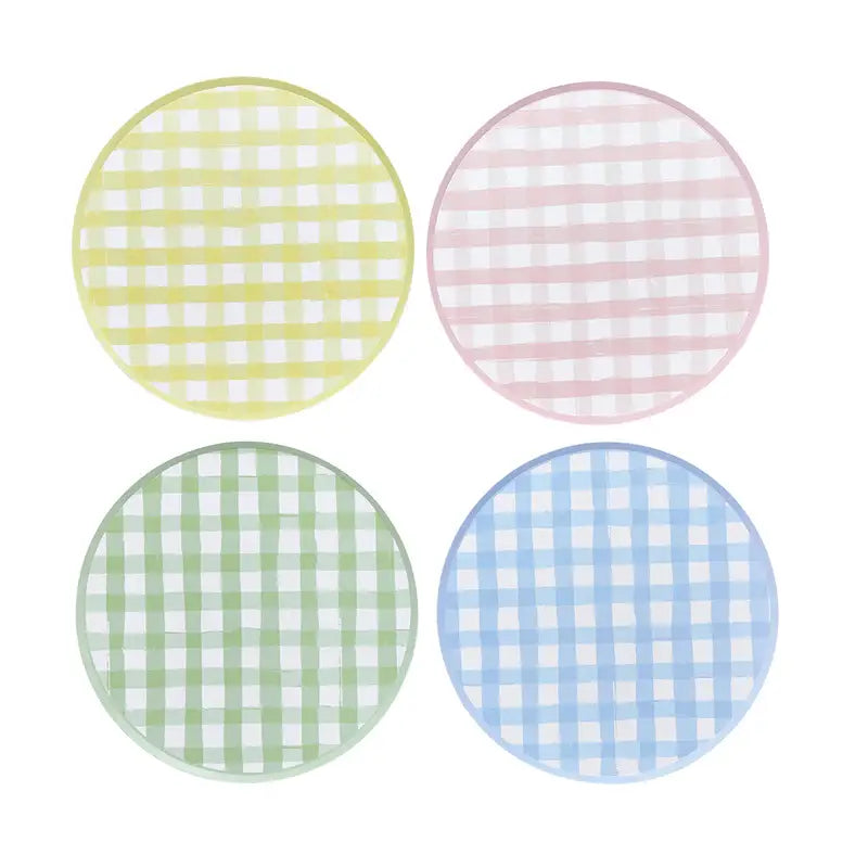 Gingham Paper Plates 8 Pack