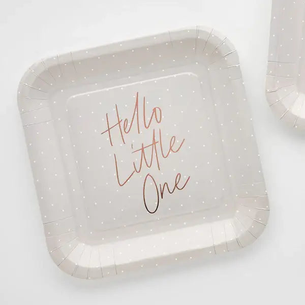 Hello Little One Paper Plates 10 Pack