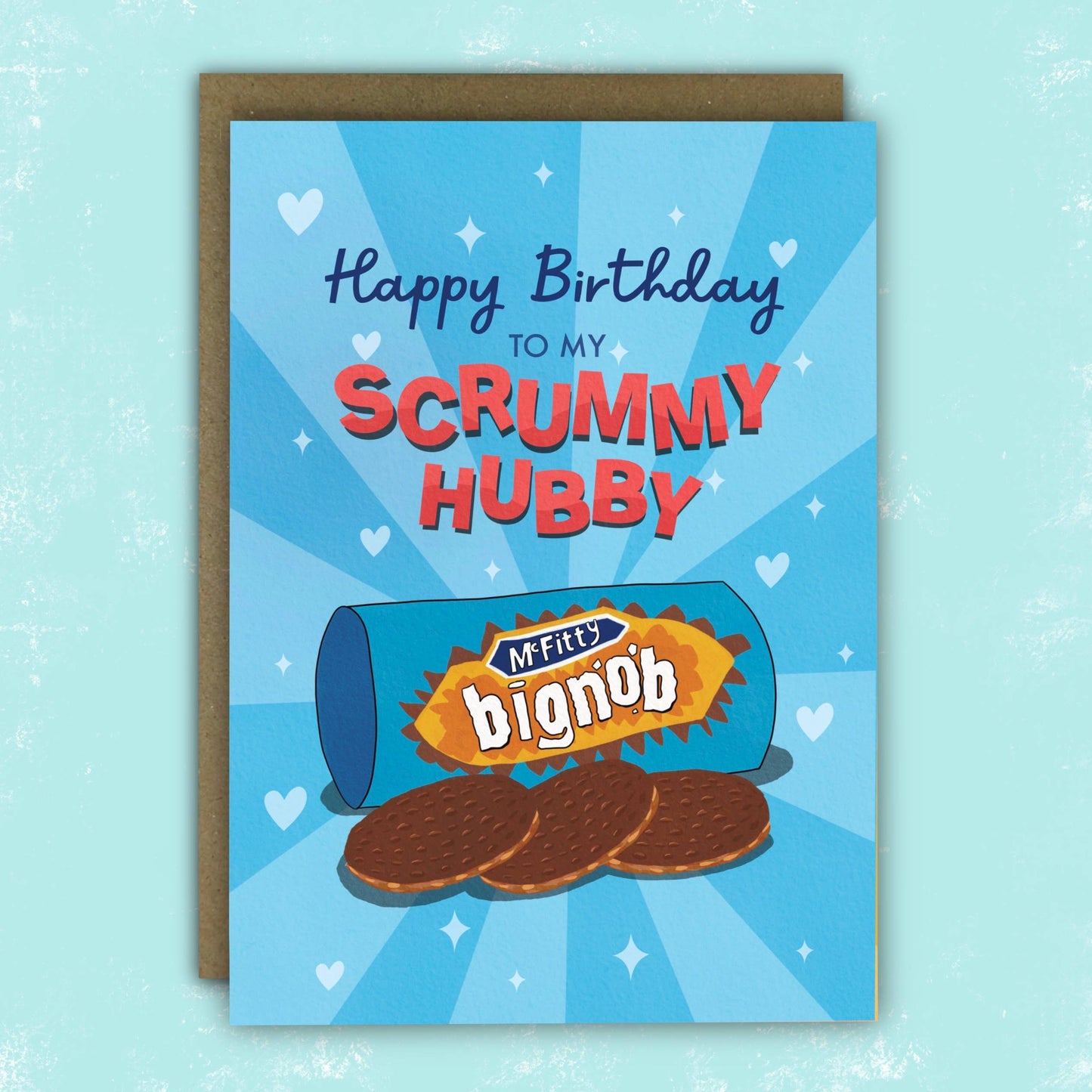 Funny Birthday Card - Hob Nob Big Nob Card for Husband