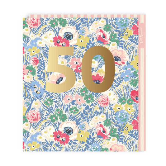 50th Birthday Cath Kidston Large Greeting Card