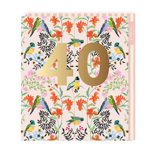 40th Birthday Cath Kidston Large Greeting Card