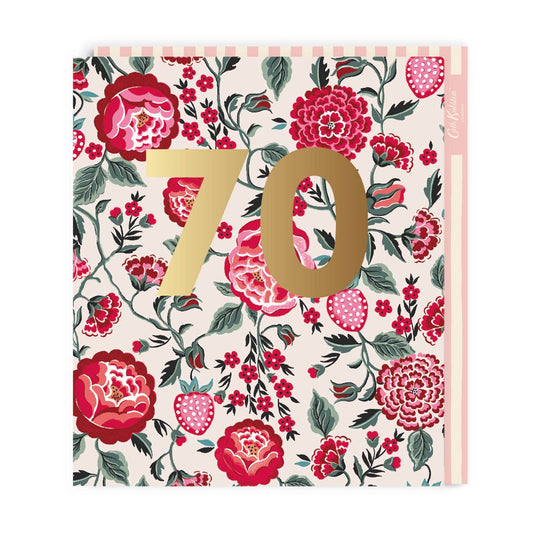 70th Birthday Cath Kidston Large Greeting Card