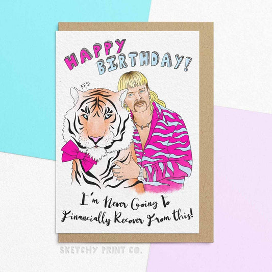 Birthday Card - Tiger King