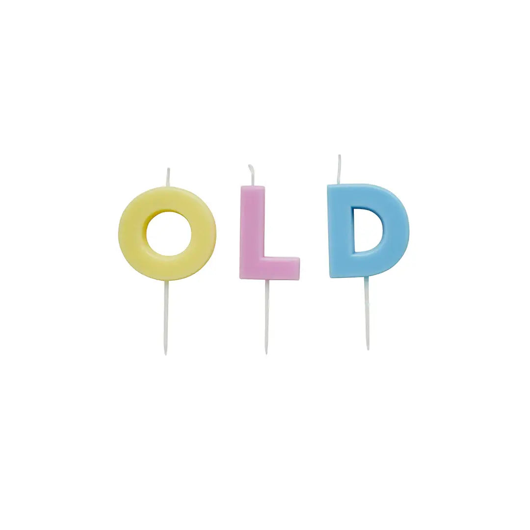 Pastel 'Old' Candles